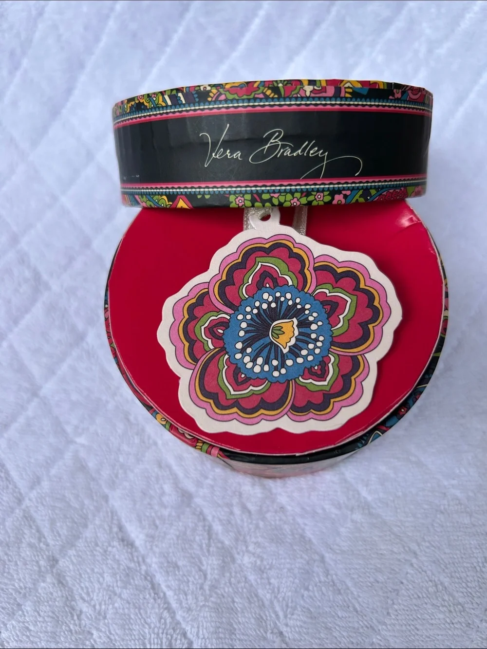Vera Bradley Floral Paper Gift Tag Set — Green, Blue, Purple, Red, Pink, Cream